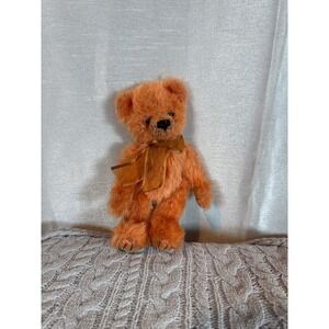 Ty Beanie Baby Orange Teddy Bear 1993 Original Plush Toy